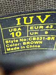 IUV Cowboy Boots For Men Western Ostrich Wide Durable Fashionable Embroidered 10
