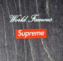 SUPREME League Skateboard Deck SS23 Collection World Famous S.U.P.R.E.M.E. White