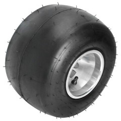 4PCS 11×7.10-5 Go Kart Wheels Tires 5 Inch Aluminum Rim 3 Stud Rear Racing Cart