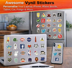 100PCS Random Vinyl Stickers Bulk Pack Waterproof Stickers Kids Teens & Adults