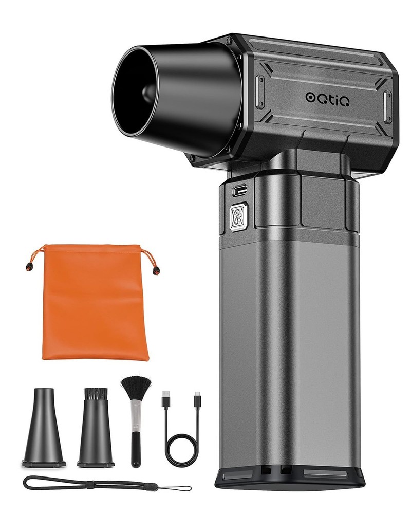OQTIQ Electric Air Duster-Upgrade 40mm Big Motor for 150000RPM, Compressed Ai…