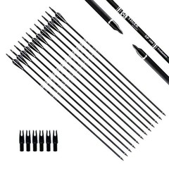 TIGER ARCHERY 30Inch Carbon Arrow Practice Hunting Arrows with Removable Tips…