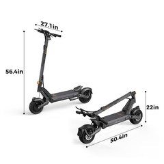 Ausom L2 Max Electric Scooter for Adults Dual Motor 56 Miles Range E-Scooters