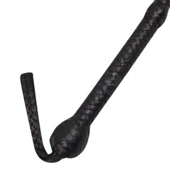 Bull Whip 04 TO 12 Feet 16 Plaits Kangaroo Hide Black Leather CUSTOM BULLWHIP