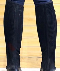 BasEQ Half Chaps Women’s / Children’s- Equestrian Equine Nubuck Size & Style NEW