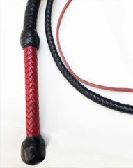 Cowhide Bull WHIP 04 TO 16 FEET Long 16 Plaits Red-Black Indiana Jones Whip