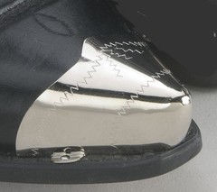 New! Western Cowboy Boot Tips Rand Cap- Pointed Silver Toe Tips – Pair / Set