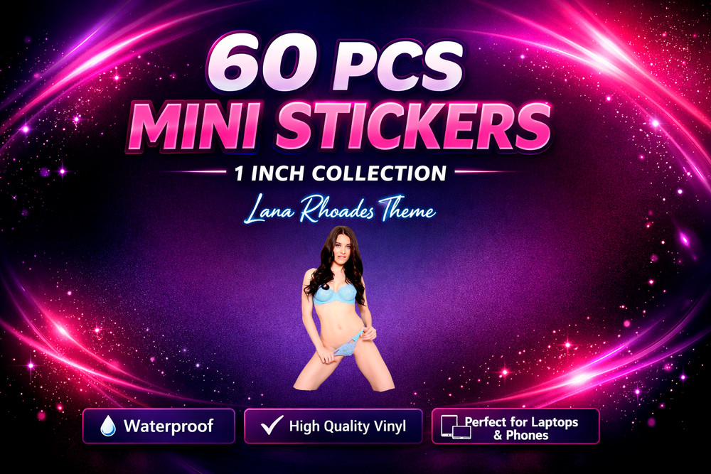 60PCS LanaRhoades Theme Stickers 1 Inch Mini Vinyl Waterproof Laptop Phone Decal