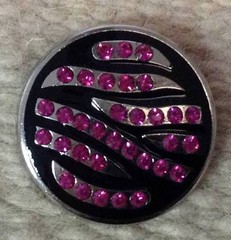 1-1.5″ ZEBRA Concho PINK Bling for Headstall Saddle spurs Chaps Saddle Pad Craft