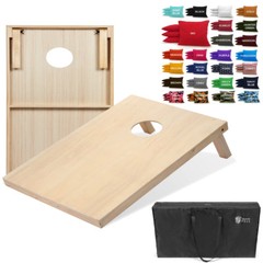 Set of 3’x2′ Cornhole Boards With 8 Regulation Cornhole Bags – 25 Color Options!
