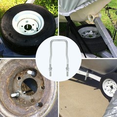 Trailer Spare Tire Mount Bracket Ubolt Tire Carrier Holder Fit For Side Mount 4
