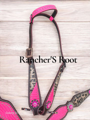 Western Horse Tack Set | Pink With Cheetah Tack Set