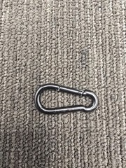 (QTY 24) Branded Boards BB5Z12PBLK: Zinc Carabiner Black Heavy Duty Snap Clips
