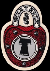 Vintage 1980’s Schmitt Stix Skateboards Silly Stix Sticker In Red