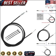 Universal 75-Inch Heavy Duty Throttle Cable for Go Kart, Mini Bike, Dune Buggy