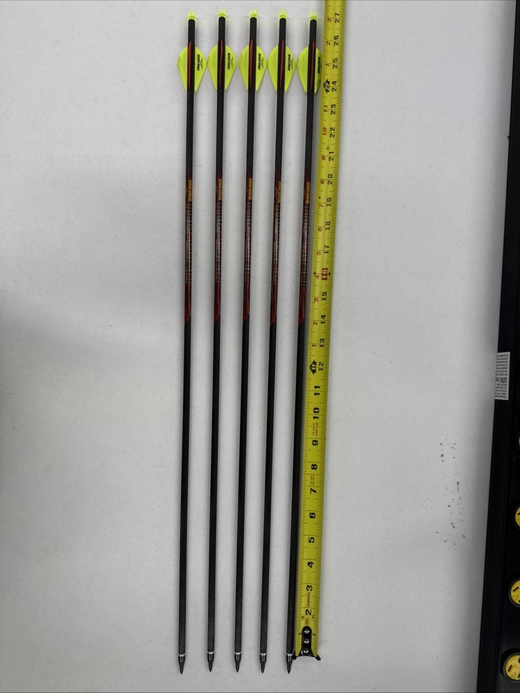 Lot Of 5 Black Eagle Outlaw 500 Spine Carbon Arrows – Item 4295