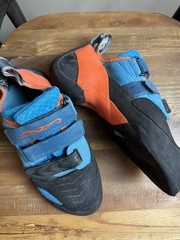 Evolv Shaman Climbing Shoes US 8 EU 41 Blue Orange
