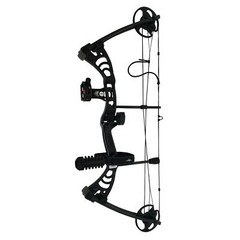 SAS Scorpii 30-55 Lb 19-29″ Compound Bow Package with Bow Stabilizer, Bow Sight