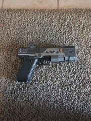 Custom Painted RE-45 Apex legends functional prop Airsoft gun