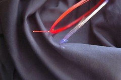 NEW UV BRIGHT BLUE .029″ BOW SIGHT FIBER OPTICS 1 FOOT