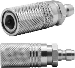Paintball PCP 8mm Male Quick-Disconnect Plug Adapter with 8mm Female Quick-Di…
