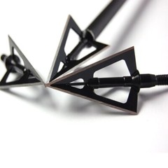 3/6/12/24/60pcs Broadheads 3 Blades Arrowheads Tip Steel For Bow And Crossbow