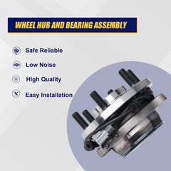 KUSATEC 515064 2WD/RWD Front Wheel Bearing and Hub Assembly Fit for Nissan Fr…