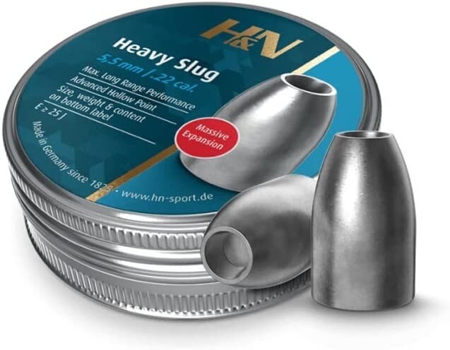 Haendler & Natermann H&N Slug HP Heavy .22 Caliber 34gr Airgun Pellets 150 Count