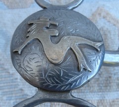 Nude Cowgirl Silver Concho Loose Jaw Short Shank Horse Bit