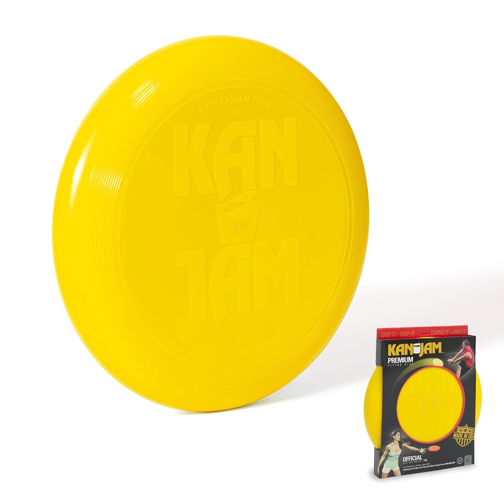 Kan Jam Ultimate Disc Golf Frisbee – Official 11″ Diameter 168 Gram, Yellow