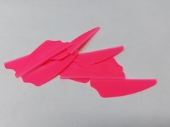 2.1″ Pink Fusion Vanes By Norway Industries DuraVanes: Bulk Pack Of 500 Count