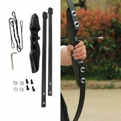 51″ Archery Takedown Recurve Bow Right Hand Hunting & 6/12Pcs Target Arrows Set