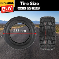 80/65-6 Scooter Tire Electric Scooter 10 inch Tires 10×3 Off Road Tubeless Tire