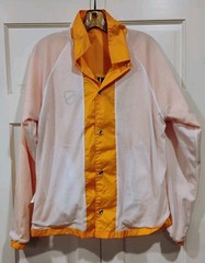 ESWIC USA Skate Windbreaker Yellow Graphic Skeleton Shredding Adult Med Lined