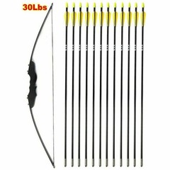 30/40lbs 51″ Takedown Recurve Bow and Arrows Kit Archery Hunting Shooting Target
