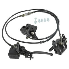 Rear Left Lever Hydraulic Twin Disc Brake Caliper Pad set E-Bike Tricycle 125cc