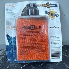 New Sealed SplatRball 20,000 Rounds 7.5mm Orange Ammo Certified Splat-R-Ball