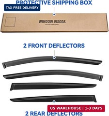 Window Visors Rain Guards for 2017 2018 2019 2020 2021 2022 Kia Sportage, Out-Ch