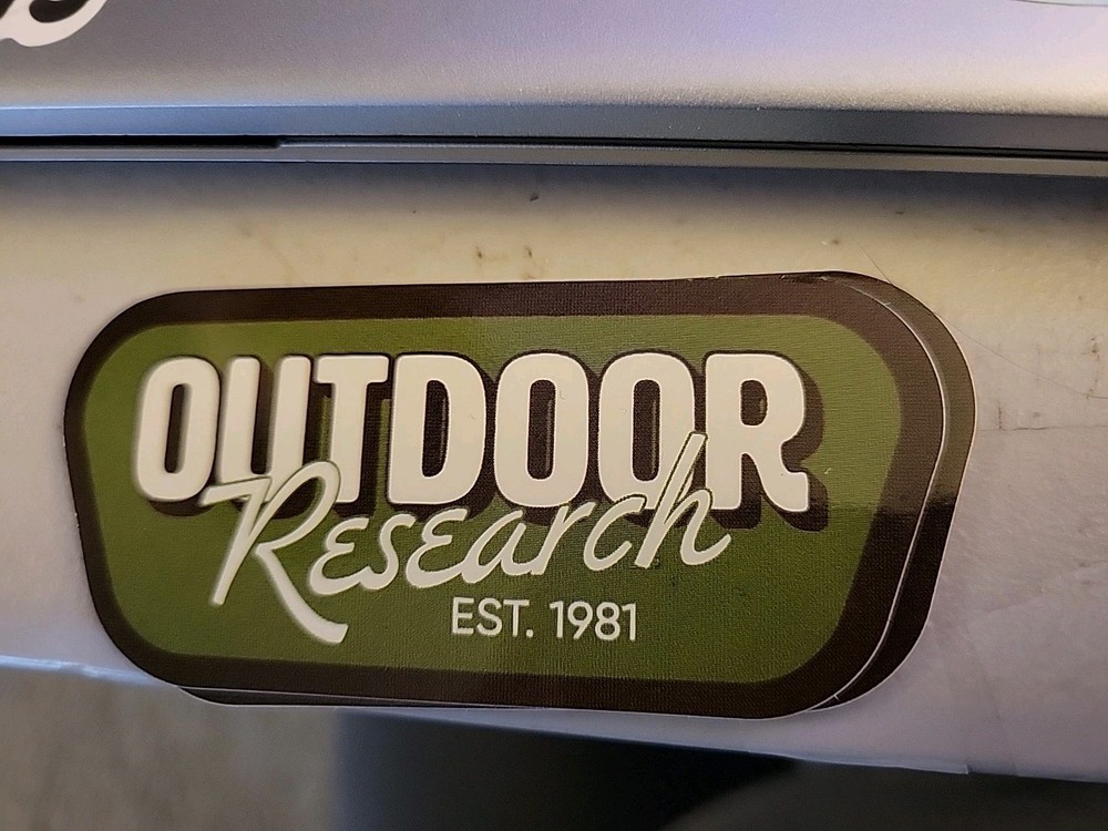 3.5″ NEW Outdoor Research Green Sign Sticker