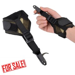 1x Black Release Aid Compound Bow Archery Shooting Trigger Caliper Wrist Strap