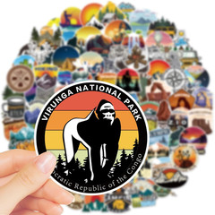 300 Pcs Camping Stickers for Kids, Outdoor Adventure Hiking Vinyle Waterproof Na