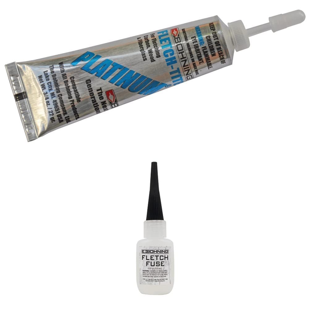 Bohning Platinum Fletch Tite 3/4oz & Bohning Fletch Fuse Instant Glue Fletch Fus