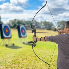 40LBS Recurve Bow Kit Takedown Recurve Bow Set Arrow Kit Right-handed Bow USA