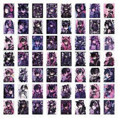 30Pcs Random Gothic Japanese Demoness Samurai Anime Girls Waterproof Stickers