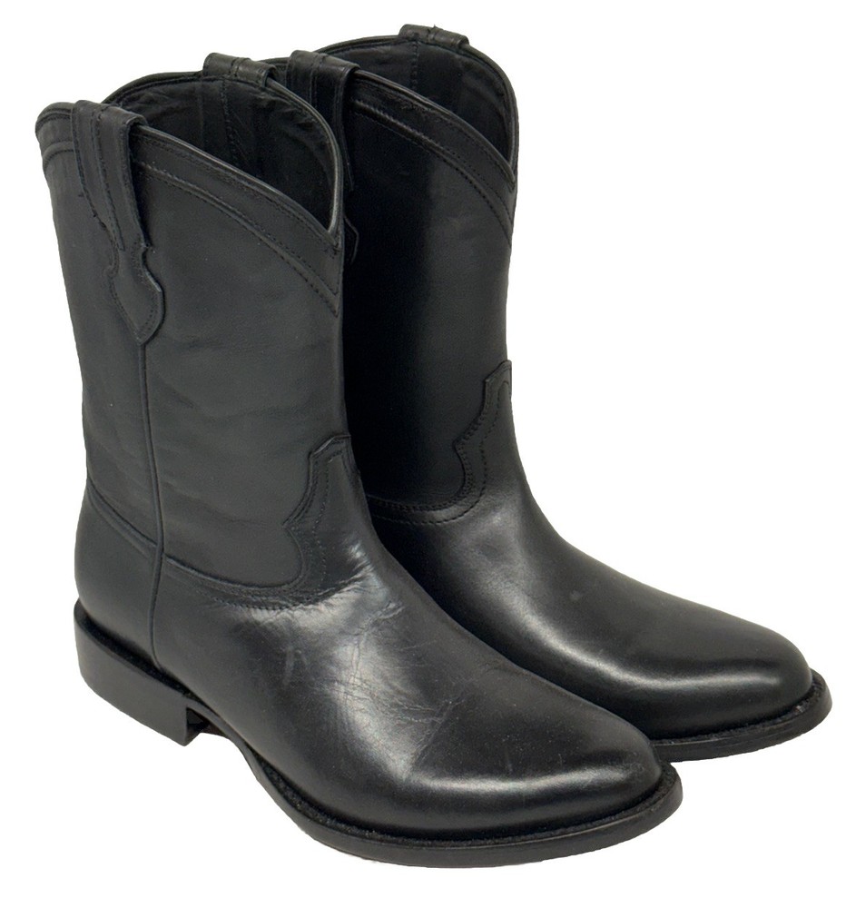 Thursday Boot Company Men’s Frontier Cowboy Black Leather Boots, Size 8.5