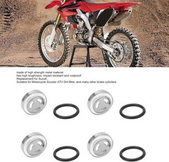 4PCS 18mm Brake Master Cylinder Sight Glass Lens Reservoir Window Gasket Kit