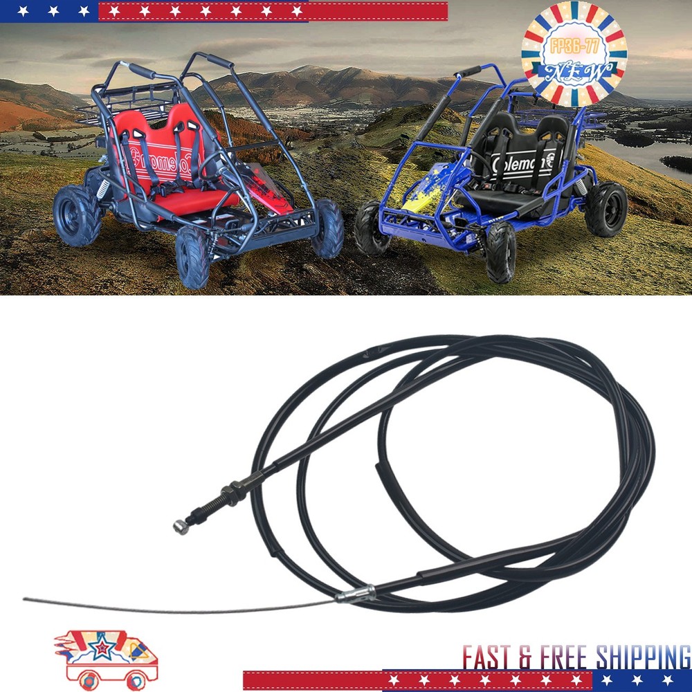 Throttle Cable Out 78″ Inner Wire 85″ For Coleman Powersports Off Road Go Kart