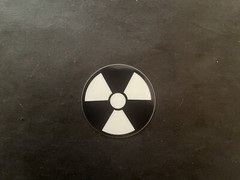 Nuclear Hazard Warning Glow In The Dark Sticker