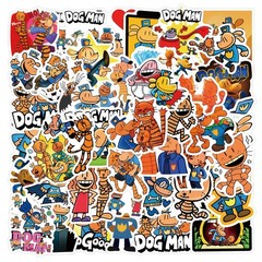 Mix 10/50 PCs Dog Man Cartoon Luggage Laptop Car Sticker -No Duplicate