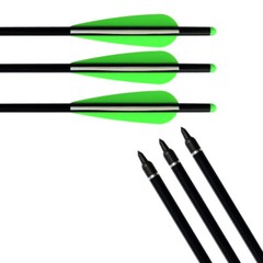 6/12pcs 18-20in Crossbow Bolts Aluminum Arrows Archery Hunting Outdoor Shooting
